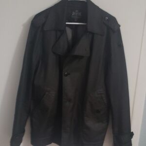 Express Men's Dark Gray Trench Coat